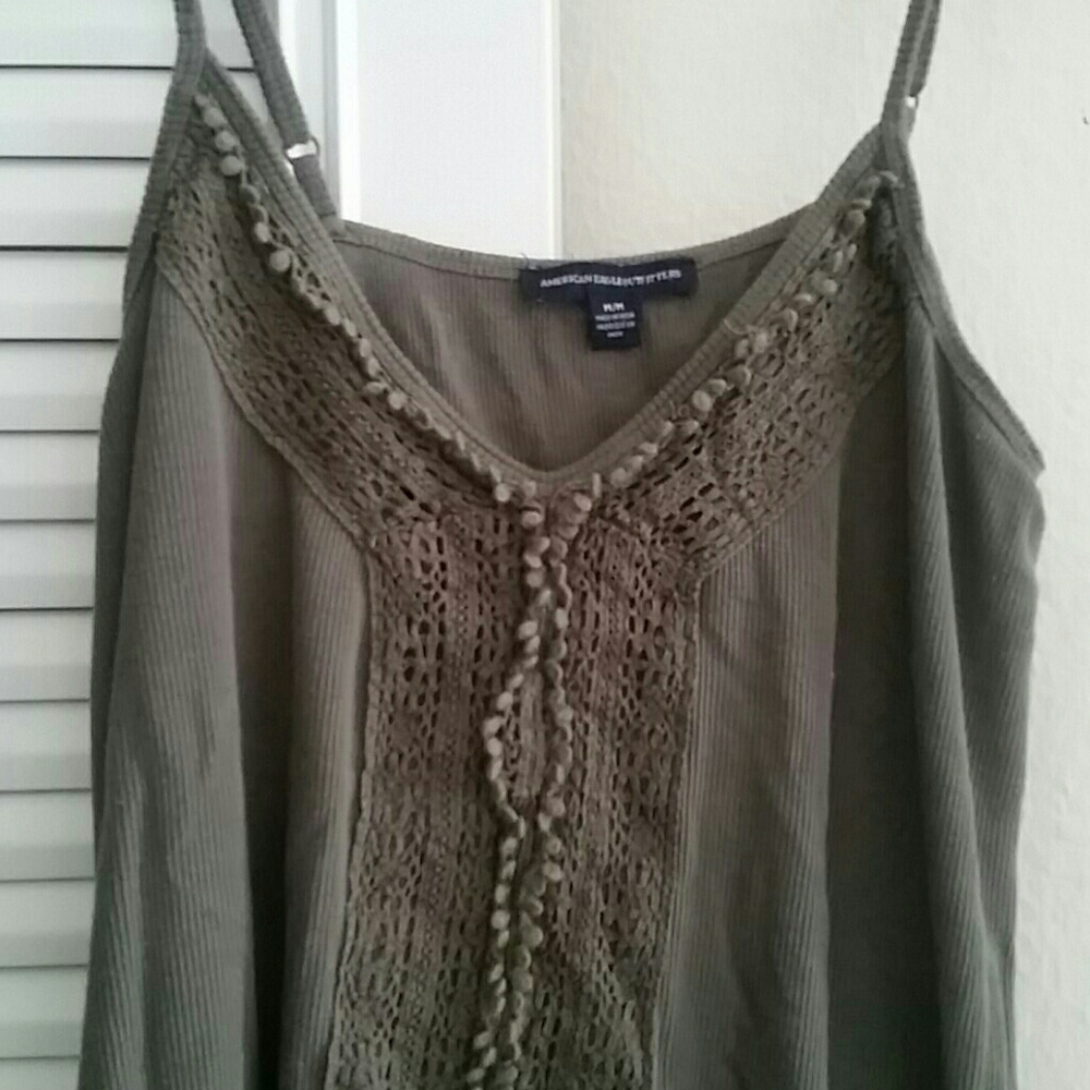 American Eagle Outfitters Olive Green Tank Top